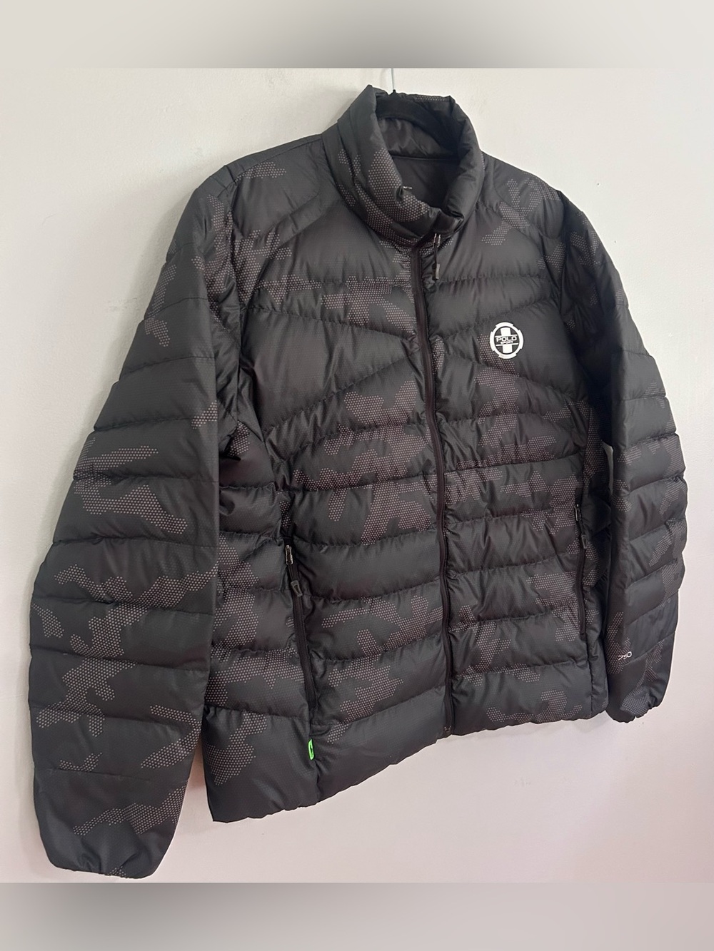 Polo Ralph Lauren Sport 750 Fill Down Jacket Black Camo Puffer Mens XL Warm - Picture 4 of 12